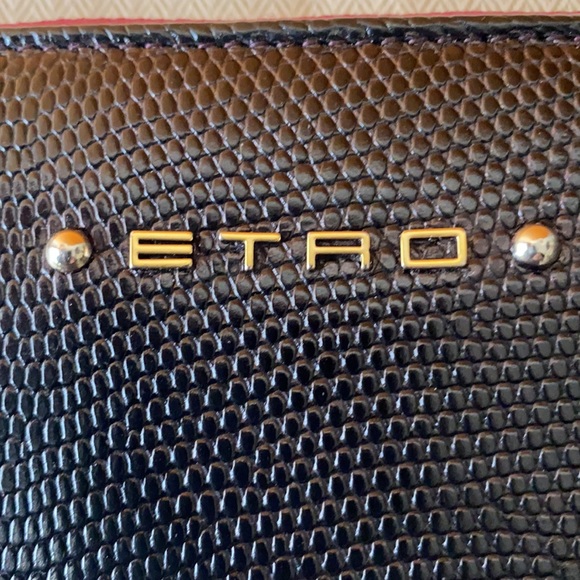 Auth. ETRO Wallet Tricolore zippy wallet - Picture 9 of 15